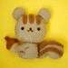 Eco Friendly Felt Squirrel - Plushie, Ornament, Magnet or Brooch
