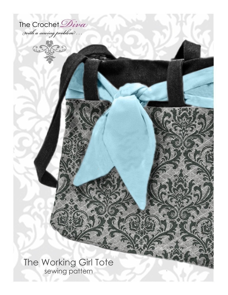 The WORKING GIRL Tote ((PDF Sewing Pattern))