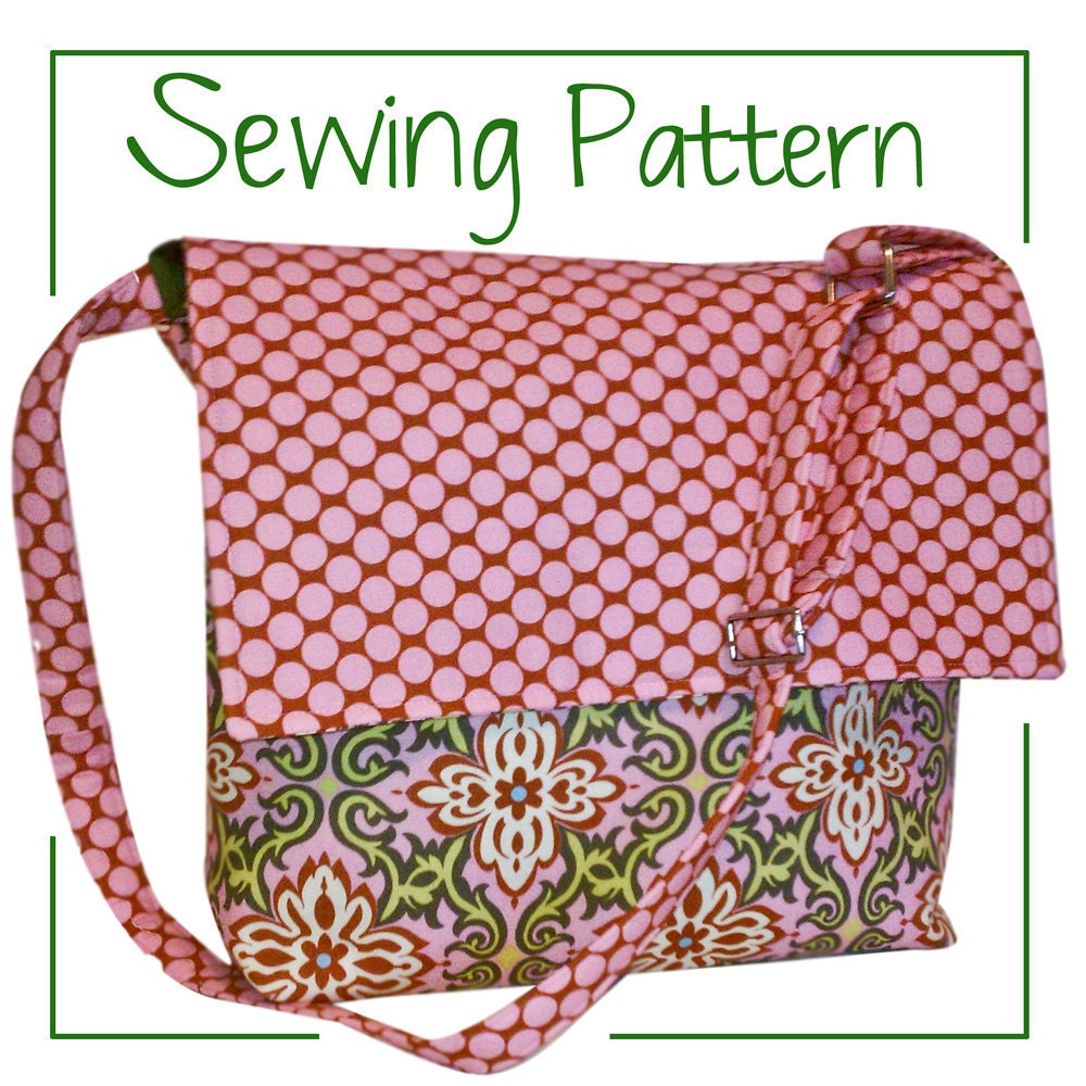 MODISH MESSENGER Bag ((PDF Sewing Pattern))