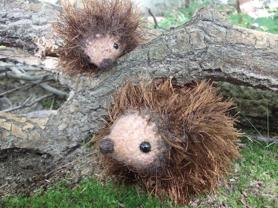 knitted, felted, fluffy hedgehog plushes - iFeltFanciful