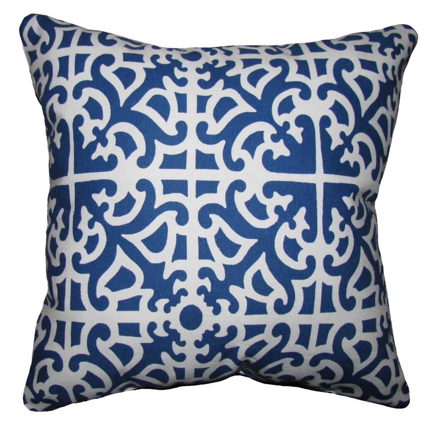 Winter SALE - 16x16 Waverly Parterre Porcelain Outdoor Decorative Throw Pillow- Free Shipping