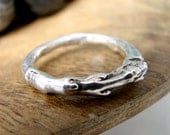 Silver Maple Twig Ring. Twig Ring. Branch Ring. Silver Tree Branch Ring