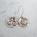 Oxidized Rain Earrings. Silver Hammered Earrings. Textured Dangle Earrings. Nautical Earrings