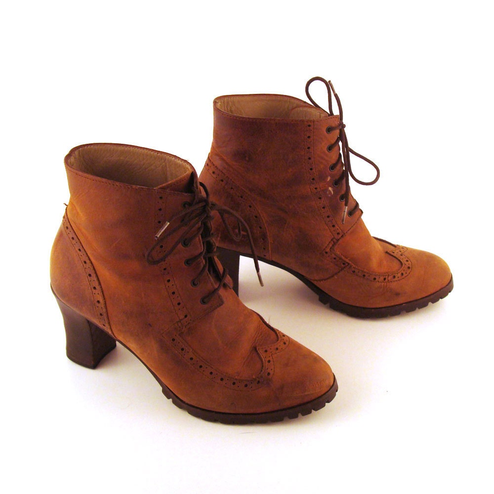 Nordstrom Granny Boots Vintage 1980s High by purevintageclothing