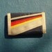 Vintage 1980s Rainbow Wallet Tan Black Rainbow Small Keychain