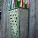 SALE Upcycled Cheese Grater Pencil Holder - PRICE REDUCED