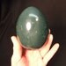TURQUOISE CERAMIC EGG for gothic victorian cabinet of curiosities or natural history display