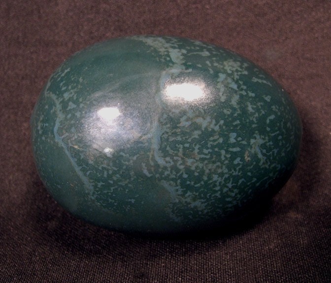 TURQUOISE CERAMIC EGG for gothic victorian cabinet of curiosities or natural history display