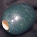 TURQUOISE CERAMIC EGG for gothic victorian cabinet of curiosities or natural history display