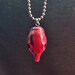 SKINNED HEAD PENDANT macabre real animal taxidermy jewelry necklace