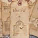 Paris Birdcage Distressed Gift Hang Tags