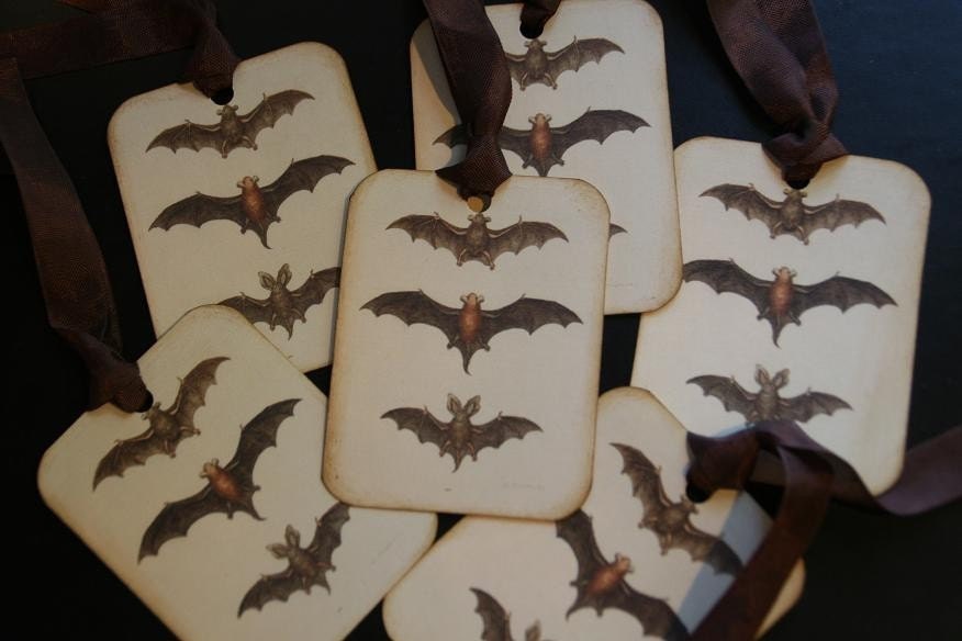 Gone Batty Halloween Gift Tags