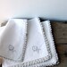 Vintage Cream and Crochet Napkins