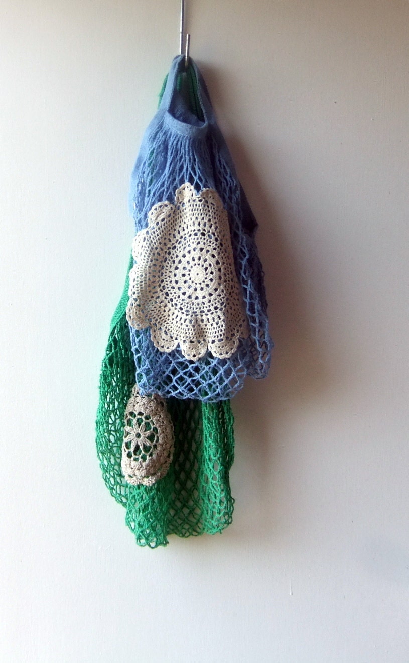 Vintage Upcycled Shopping Bags