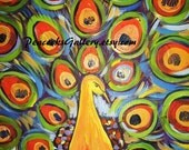 Peacock Art Print 16x20