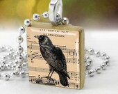 All Soul's Day scrabble tile pendant