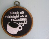 Black As Midnight Cross Stitch