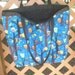 Large Tote Bag - Large Purse - Market Shopping Bag - Owls on Blue - Reversible to Black - 2 Looks - Washable - Quilted