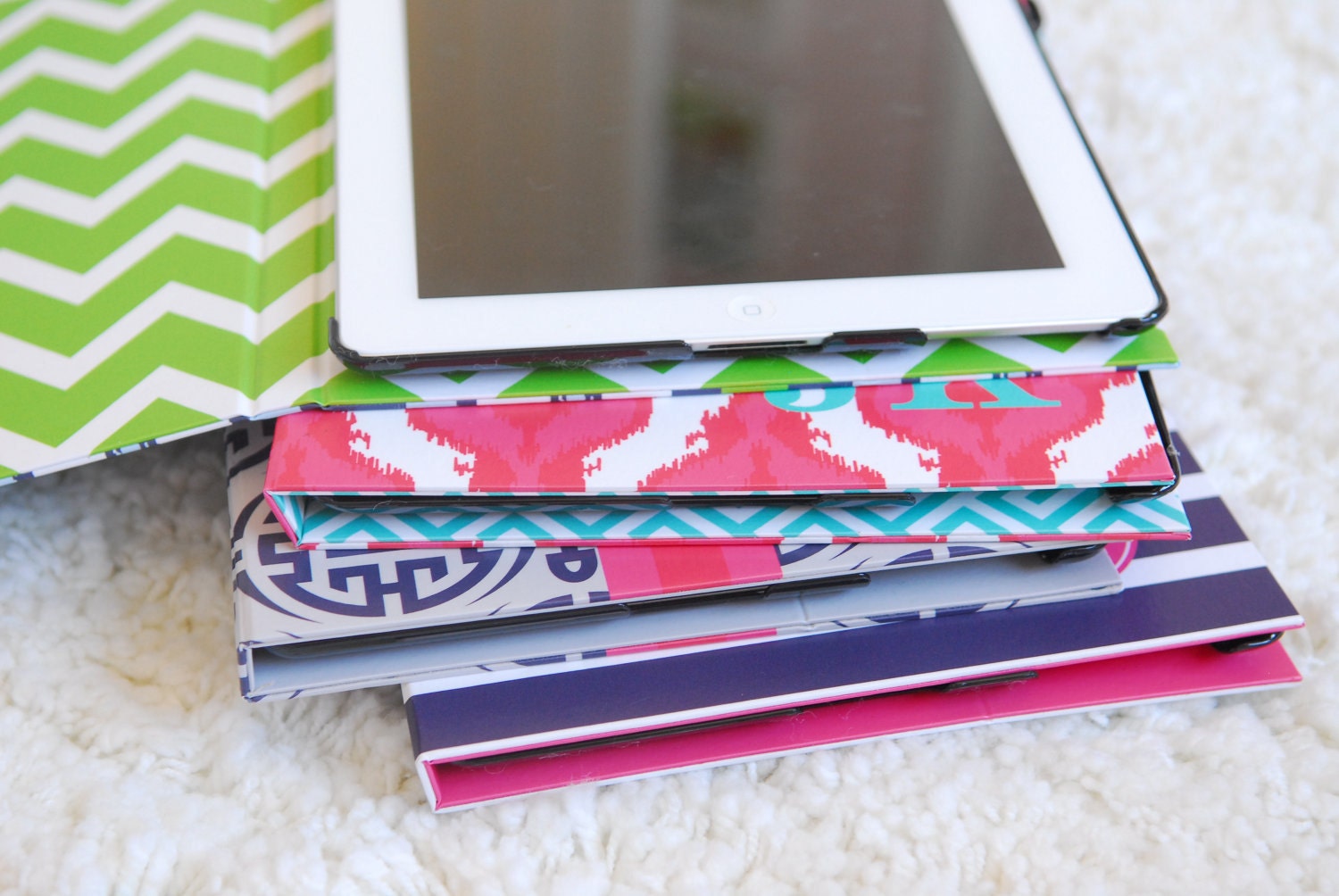 Monogrammed iPad Case  - COLOR BLOCK collection - you pick colors