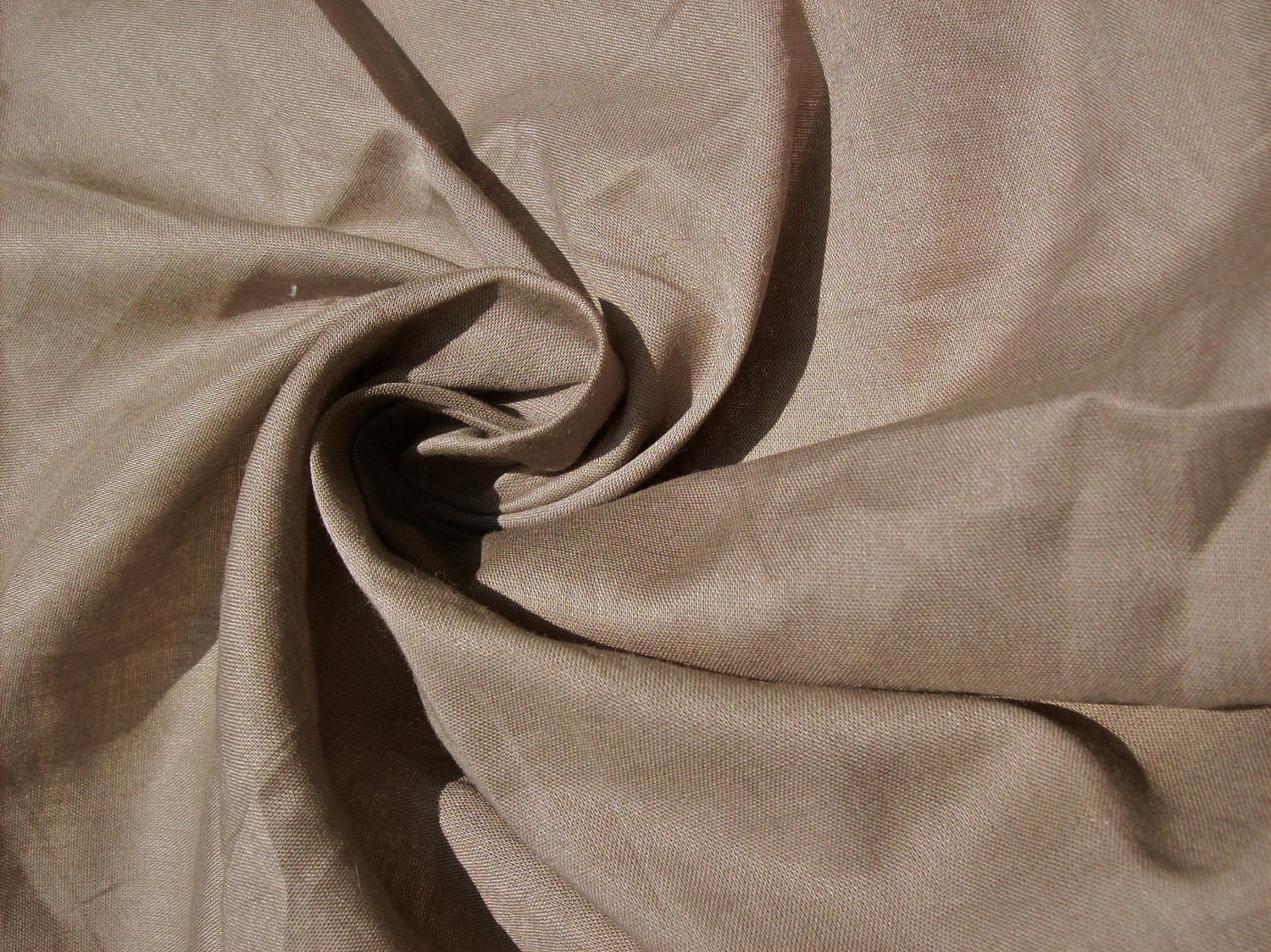 Organic Cotton Voile (GOTS certified) Taupe/Brown color, Extra wide107" ON SPECIAL