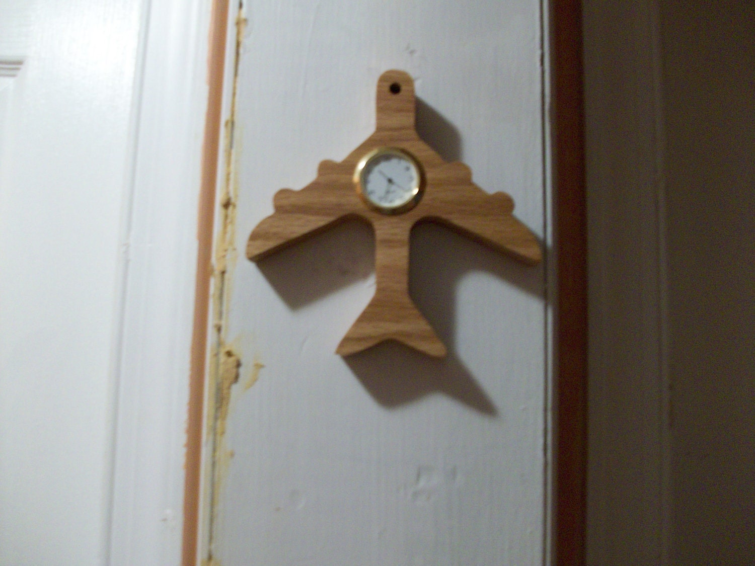 Airplane wall hanging clock