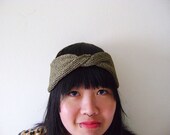 The Madame Jojo in Pyrite - Turban-style Headband/ Earwarmer