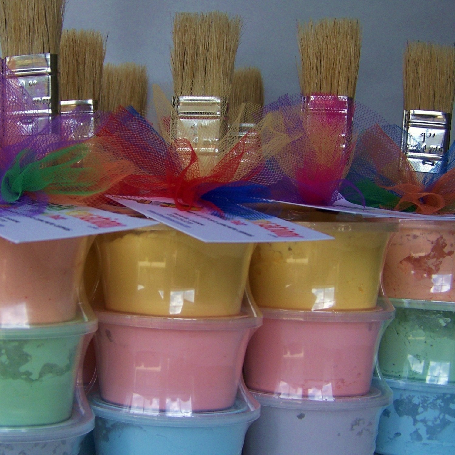 sidewalk paint mini-stack party favors - set of 16 PRIVATE LISTING for nicole raymond