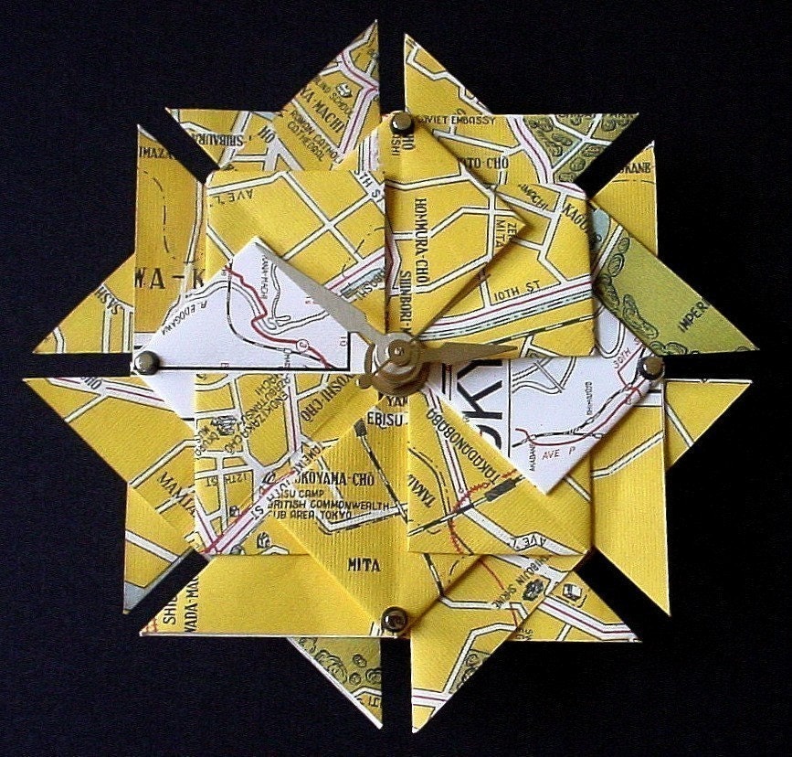 Fathers Day - Tokyo Street Map Clock-Large