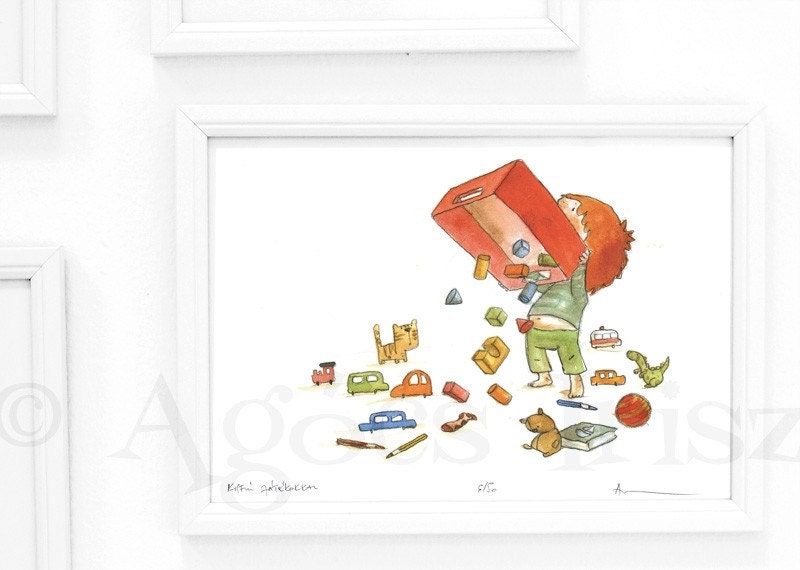Boy with Toys - Limited Edition Print