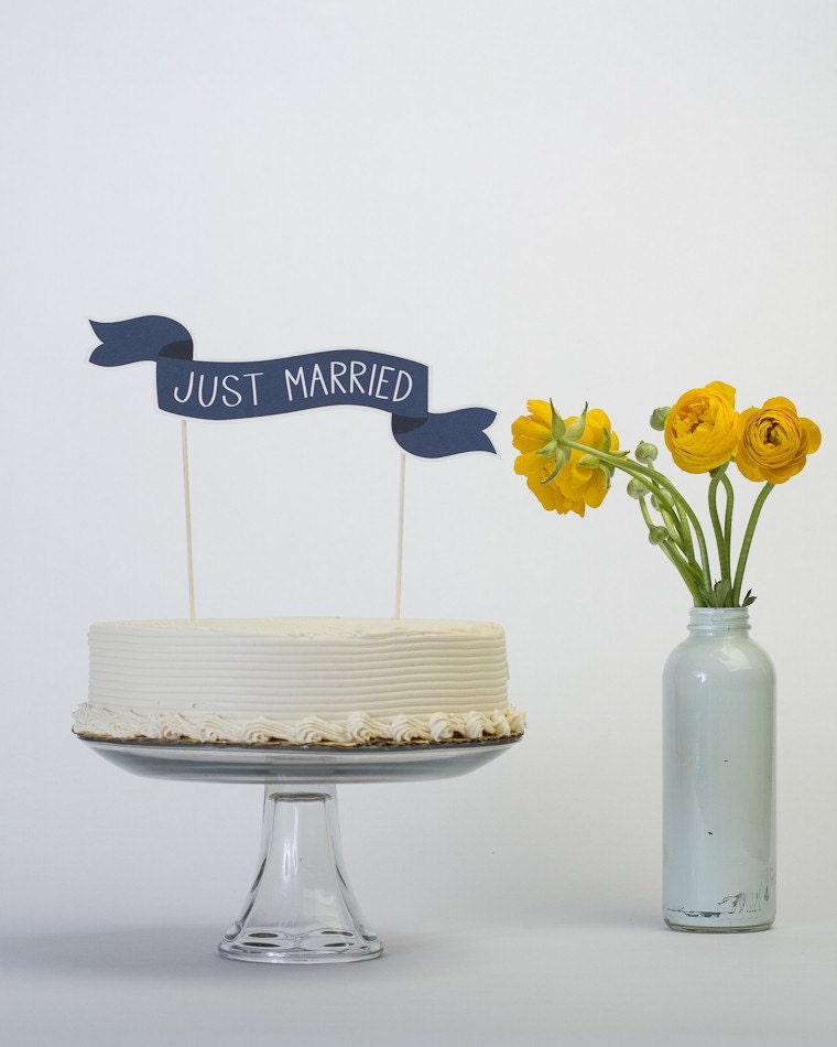 Cake Banner No. 2 - Common Phrases - Wedding Cake Topper