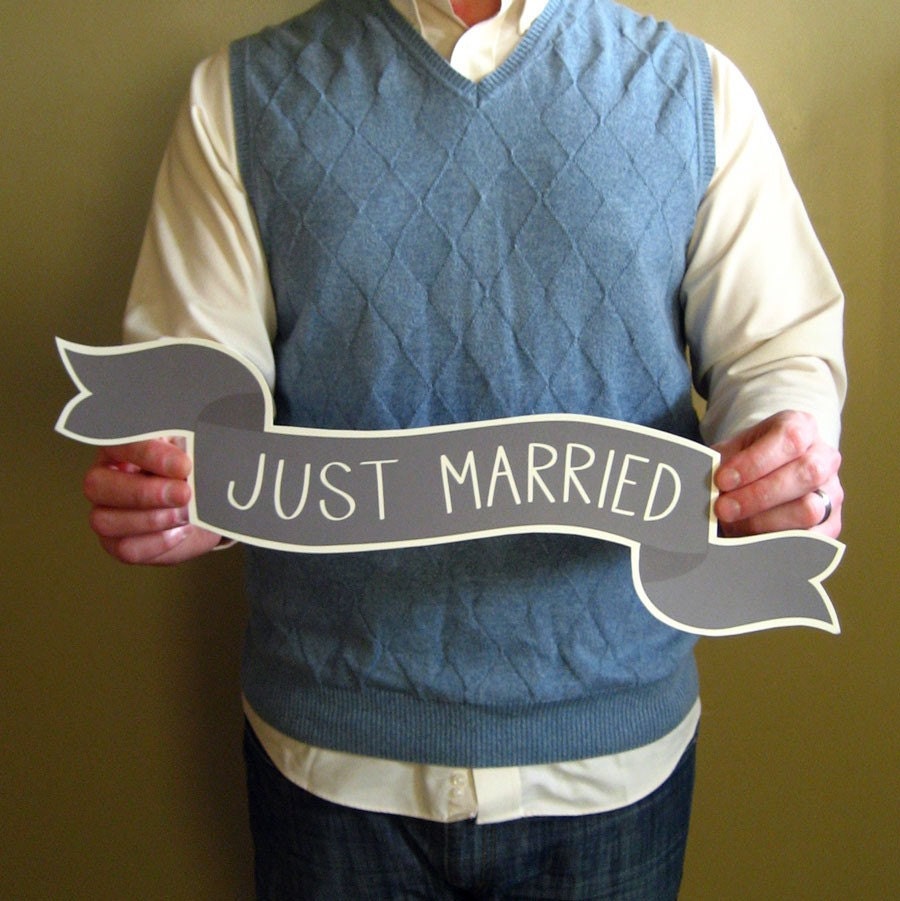 Large Banner No. 2 Wedding Photo Prop - Common Phrases
