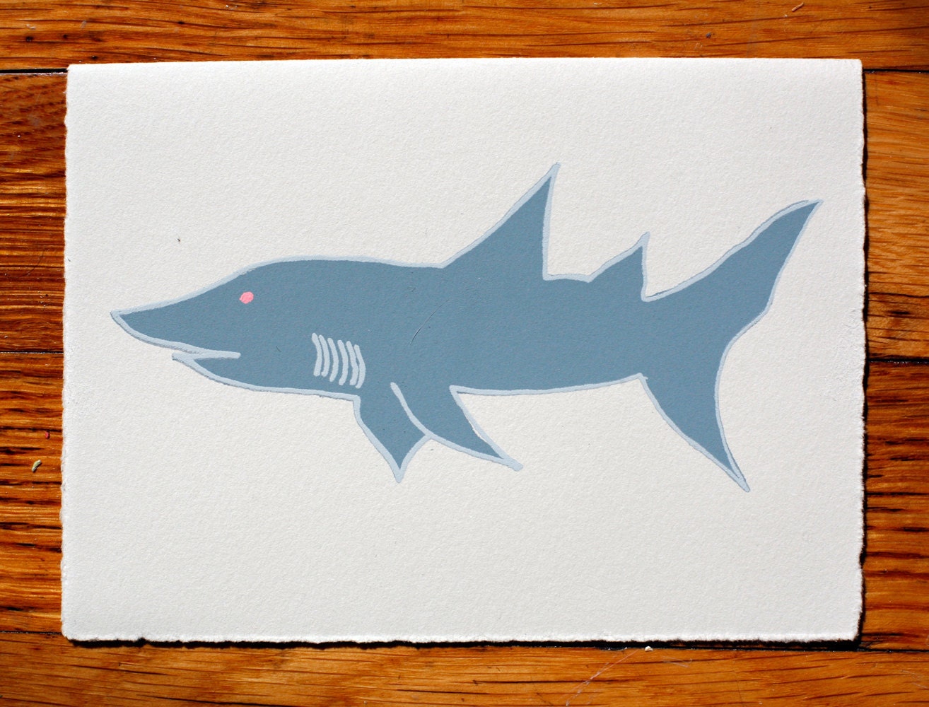 Shark blank greeting card