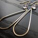 Gold Teardrop Earrings with Pink Amethyst Gemstones - Modern, Lightweight and Dangly