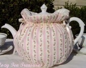 Tea Cozy for 6-8 Cup Teapot Insulated PETITE ROSEBUDS Tea Pot Tea Cozy Cosy Also Available in 1-2 Cup and 2-4 Cup Sizes, Upon Request