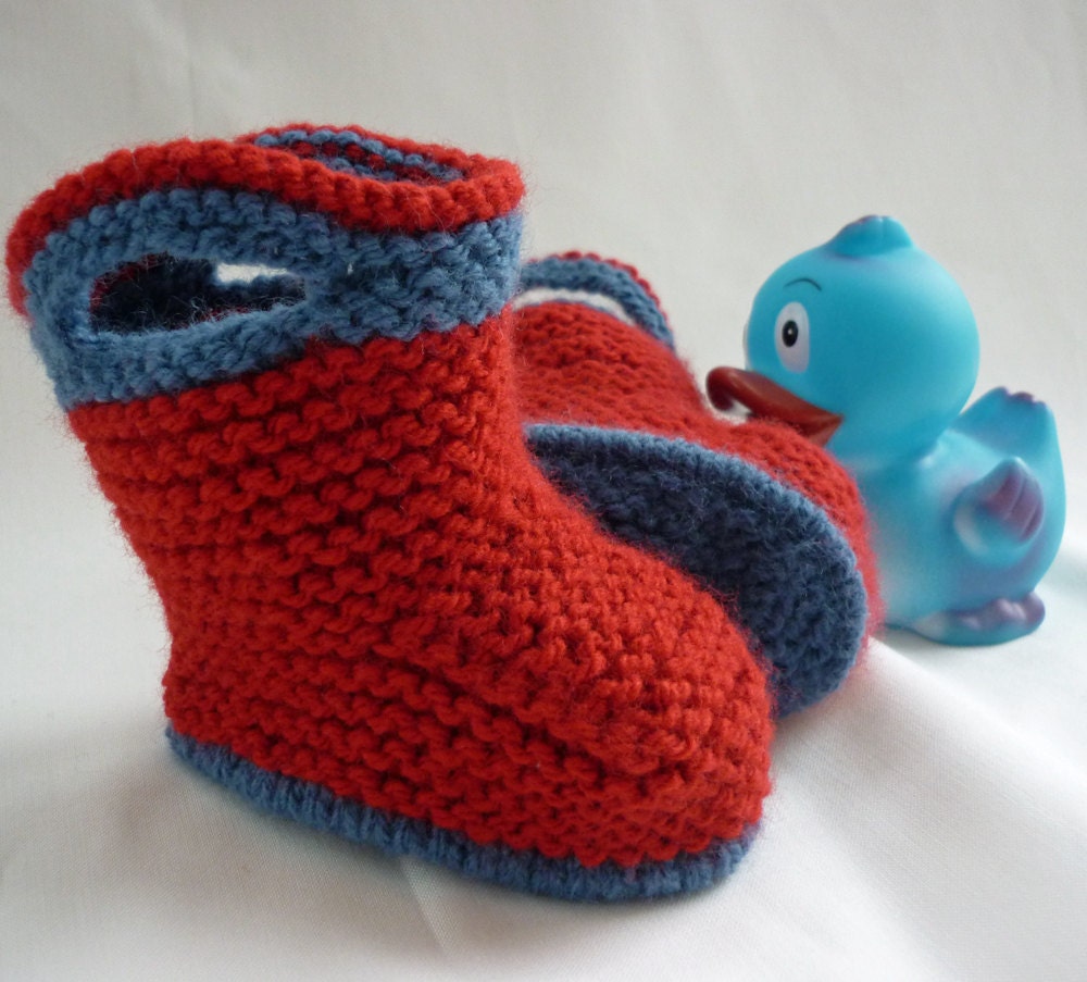 Knitting Pattern Baby Booties SPLISH SPLASH SPLOSH Immediate Download
