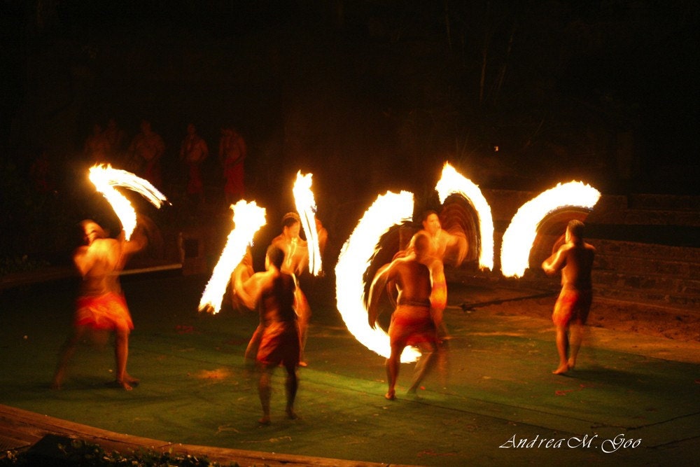 Fire Dancing Abstract - photograph