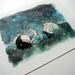 Fireflies 8x10 print - watercolor drawing and painting of a girl in the grass