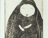 original etching - at one with nature