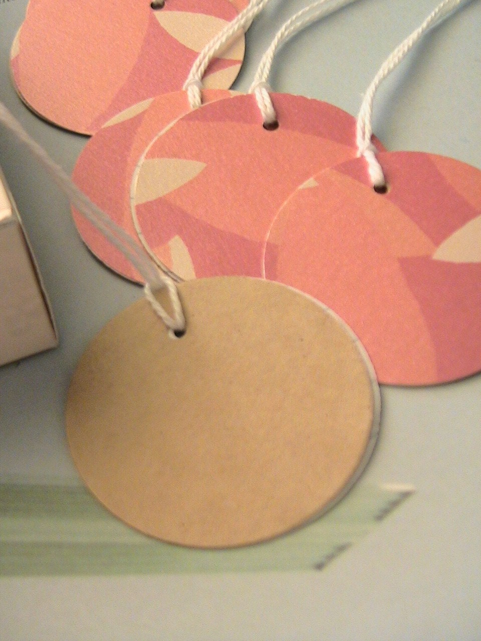 Tropical Tags x6 - Recycled Card