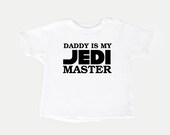 Star Wars T-Shirt Daddy is my Jedi Master (White)