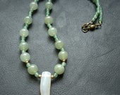 Aventurine and Agate Talon Necklace