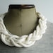 Six Cord Knitted Necklace - Choice of colours