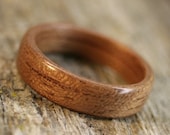 Bubinga Bentwood Ring - Handcrafted Wooden Ring
