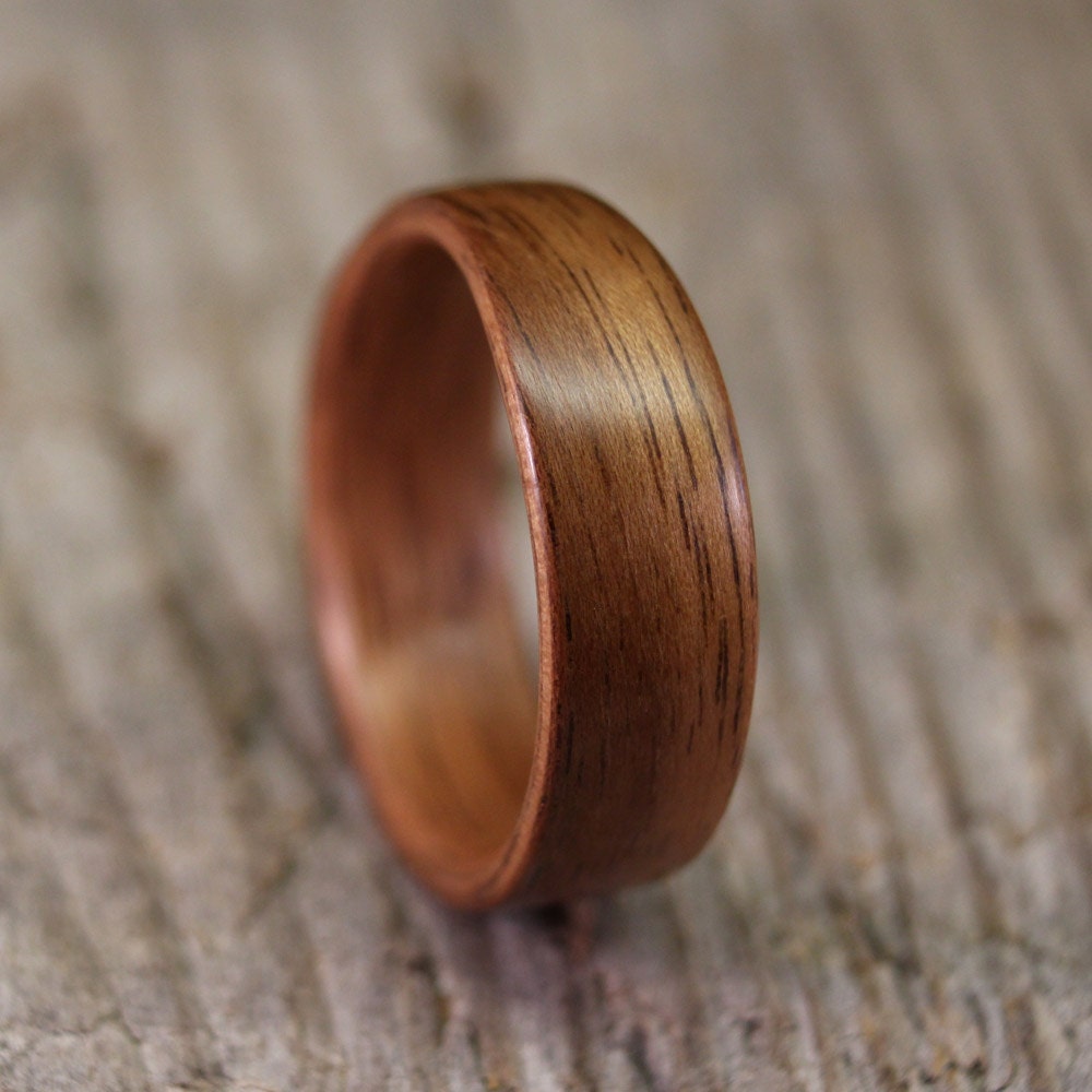 French Walnut Bentwood Ring - Tapered - Handcrafted Wooden Ring