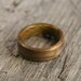 Walnut Bentwood Ring Lined with Myrtle - Handcrafted Wooden Ring
