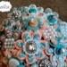Custom Color Bridal Button Bouquet