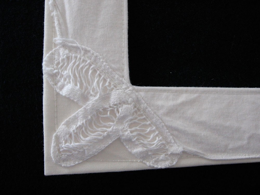 White Fabric Mat, unframed 8x10 for 5x7 print - 3 available
