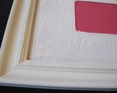 Decorative White Frame with custom Lace Mat for wallet size print