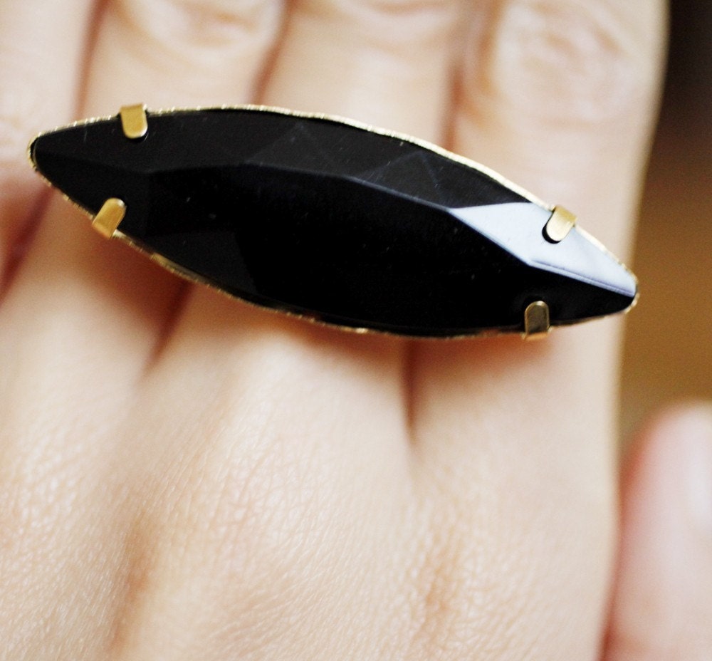 black diamond ring