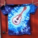 Tie Dye T-shirt - Acoustic Guitar - Size Adult Small - Ready to Ship